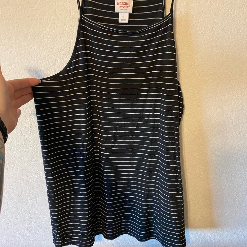 Black & White Striped Tank